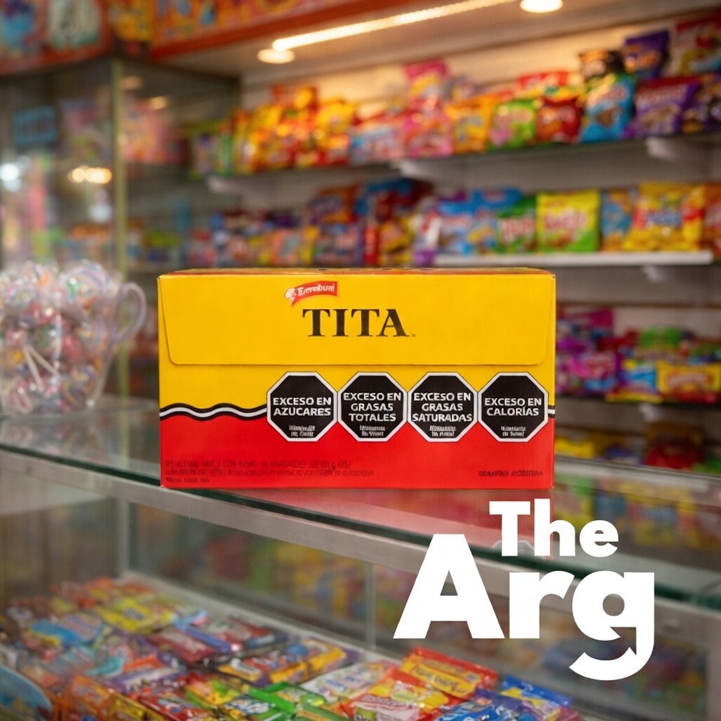 Tita Chocolate Covered Lemon Cookie – 36 Pack (19g Each) – Classic Argentine Terrabusi Snack