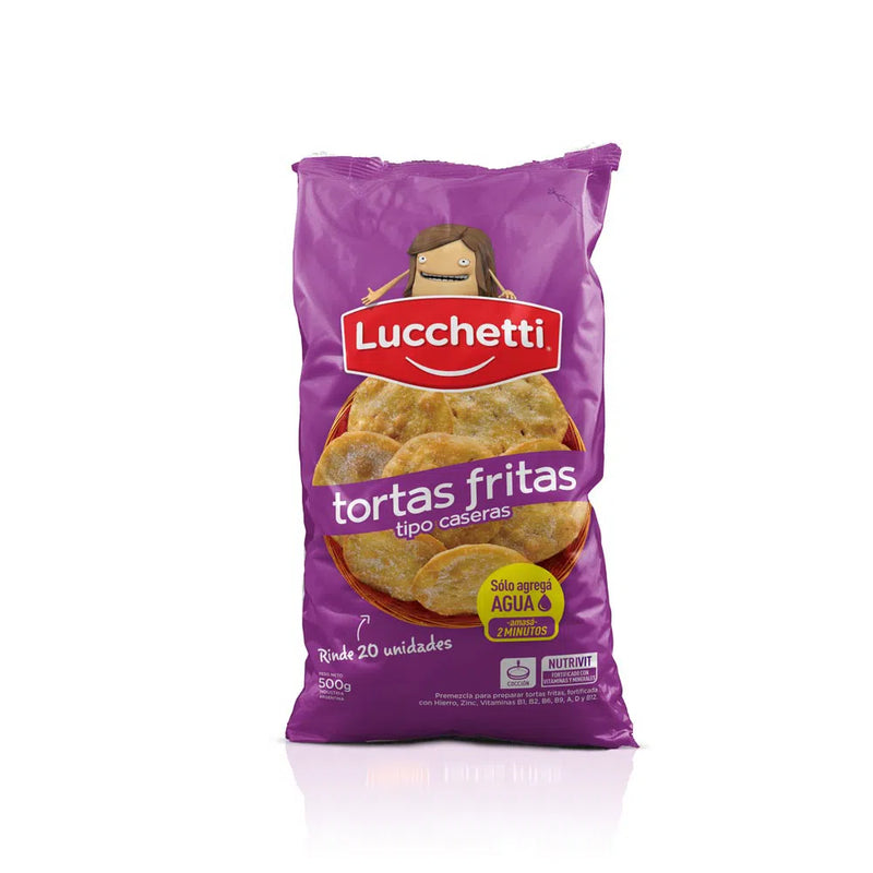 Lucchetti Ready to Make Torta Frita Flour Just Add Water, 500 g / 17.6 oz for 20 fried pies.