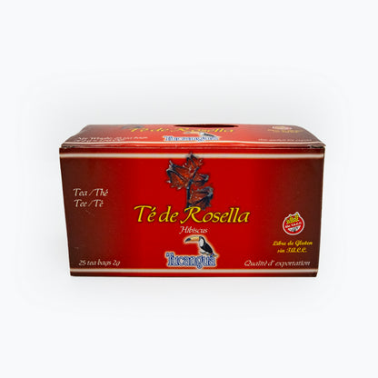 Tucanguá Rosella (Hibiscus) Tea | 25 Tea Bags x 2g | Naturally Caffeine-Free