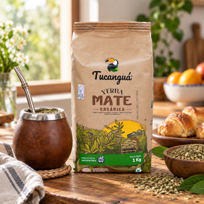 Tucanguá Organic Yerba Mate | 1 kg (2.2 lb) Premium Argentine Mate