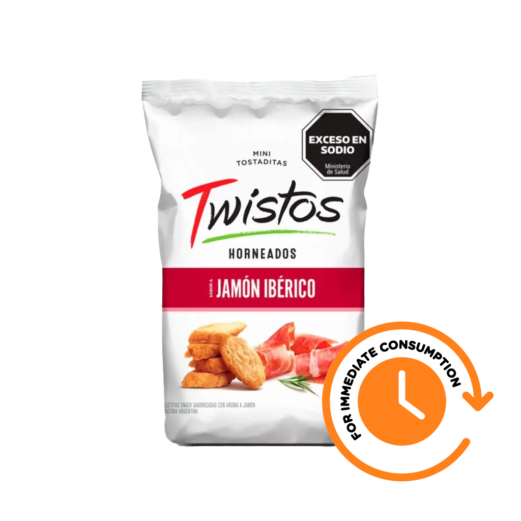 SALE Twistos Iberian Ham Mini Toasted Snacks 155g/5.47oz
