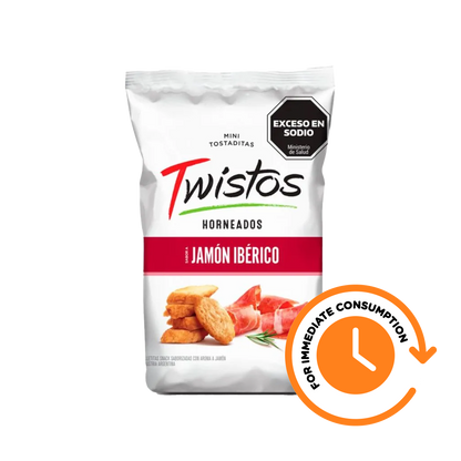 SALE Twistos Iberian Ham Mini Toasted Snacks 155g/5.47oz
