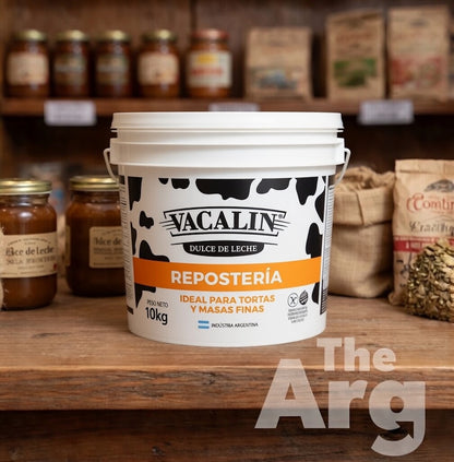 Vacalin Dulce de Leche Repostero 4 kg / 8.8 lb |  Argentine Bakery Style Caramel Spread