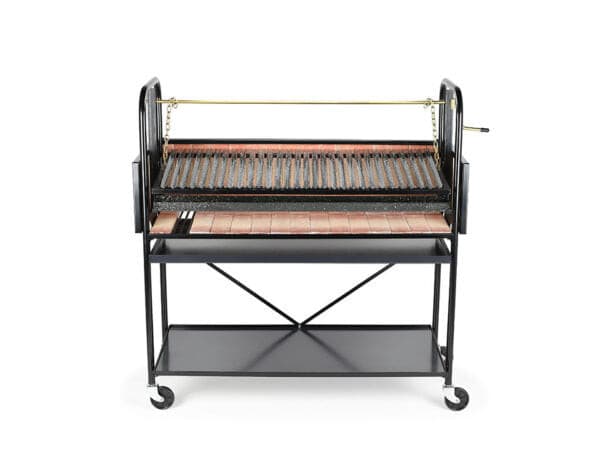 Movable BBQ Outdoor Grill with Refractory Bricks Backyard Cooking - Valiparri Nº 10.