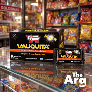 Vauquita Black Dulce de Leche Chocolate 25g x 18