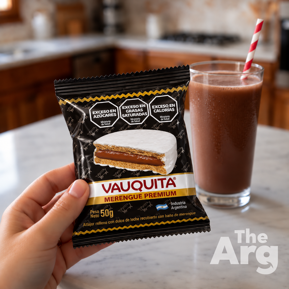 Vauquita Merengue Alfajor Dulce de Leche 50g