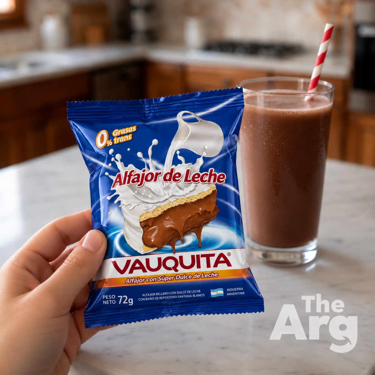 Vauquita White Alfajor Glaseado 72g