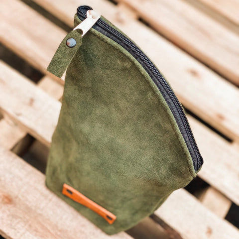 Suede Yerba Holder - Green