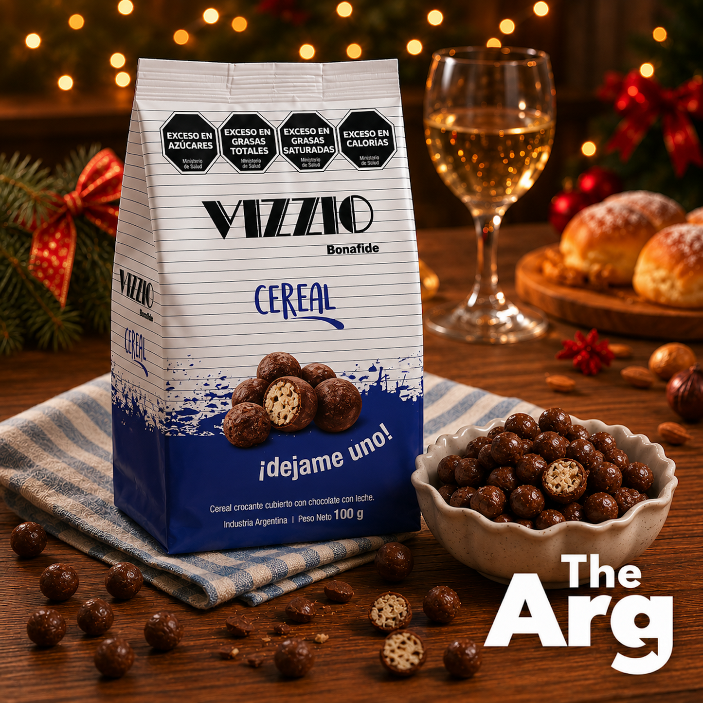 Vizzio by Bonafide Crunchy Cereal in Milk Chocolate 80g | Argentine Sweet Treat