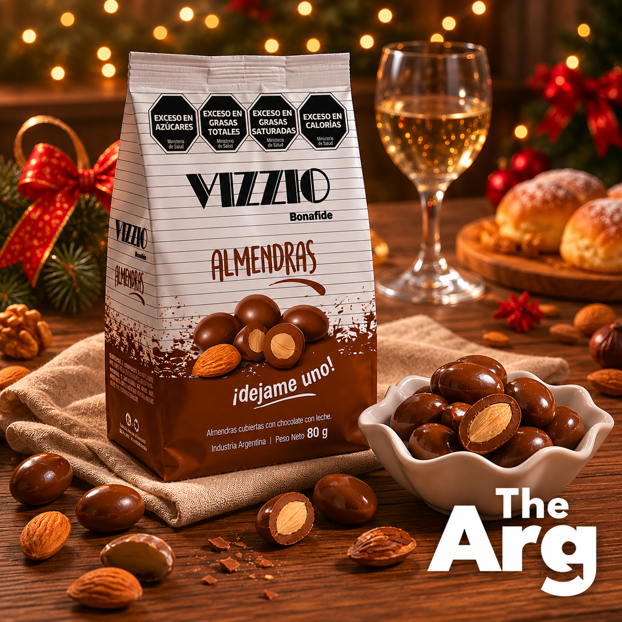 Vizzio by Bonafide Almonds with Milk Chocolate Coating 80g / 3.22oz