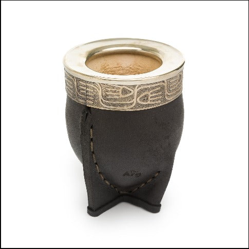 Imperial Norte Black Leather Premium Mate with Alpaca & Steel Rim