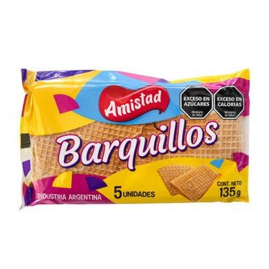 La Amistad Barquillos Wafer Rolls 140g – Pack of 15u. | Argentine Wafers