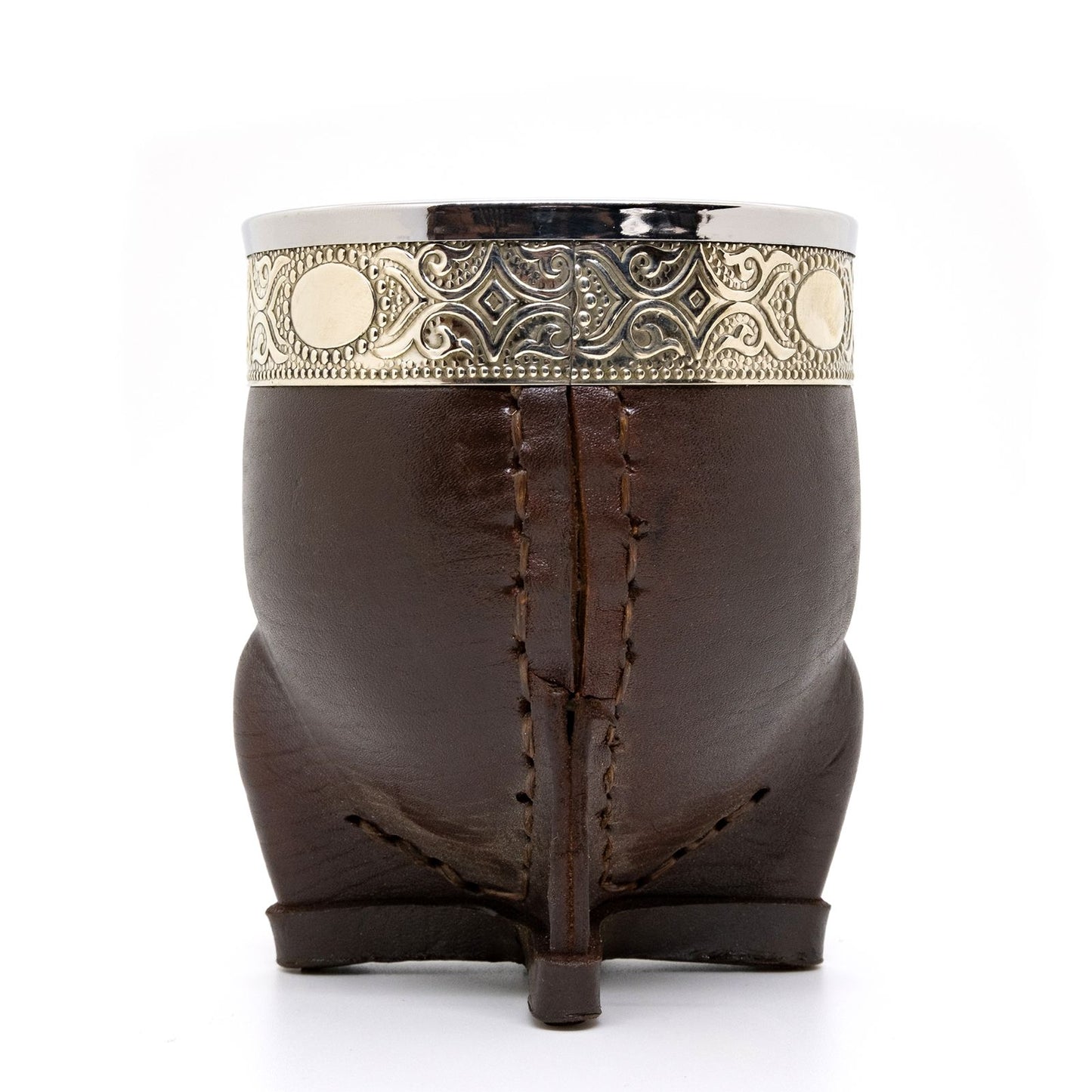 Imperial Norte Brown Leather Premium Mate with Alpaca & Steel Rim + Premium Alpaca Straw