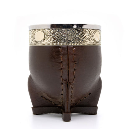 Imperial Norte Brown Leather Premium Mate with Alpaca & Steel Rim + Premium Alpaca Straw
