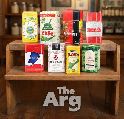 Argentine Yerba Mate Tasting Box – 8 Premium Brands (500g Each) | Traditional Mate Sampler Pack