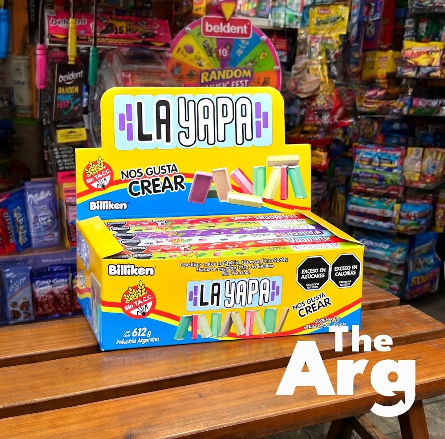 Billiken La Yapa Hard Candy Mixed Flavors Gluten-Free Box of 36 |  620g / 21.8 oz