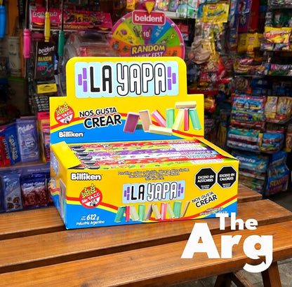 Billiken La Yapa Hard Candy Mixed Flavors Gluten-Free Box of 36 |  620g / 21.8 oz