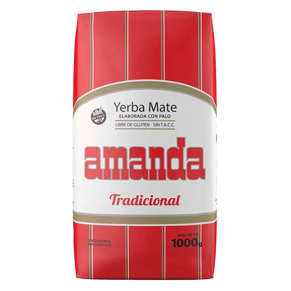 Amanda Traditional Yerba Mate Con Palo | 1 kg (2.2 lb)