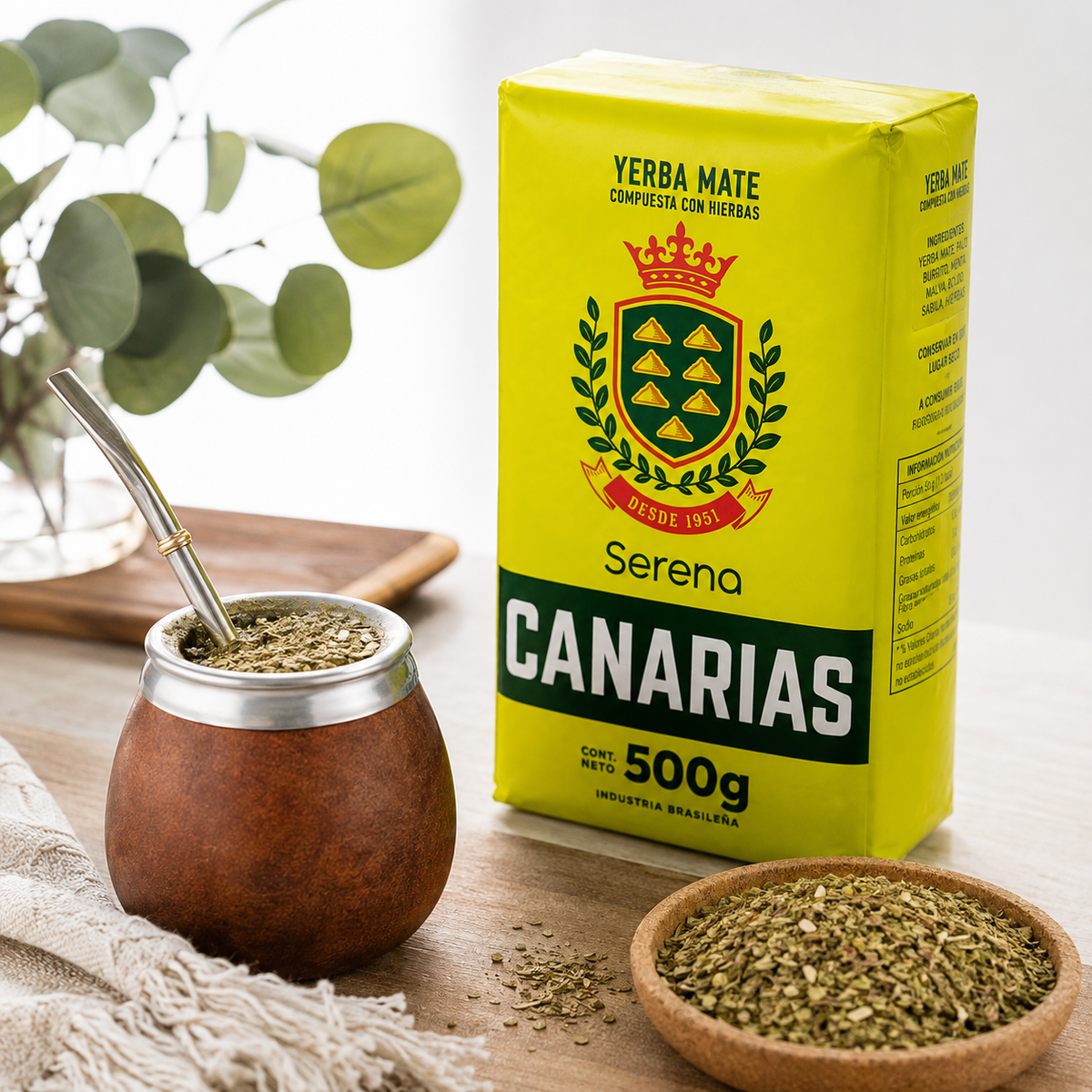 Canarias Serena Yerba Mate 500g | Uruguayan Smooth Blend