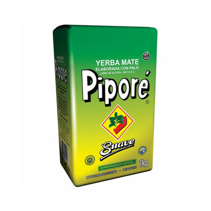 Piporé Suave Yerba Mate with Stems Gluten-Free Natural Aging 1000g