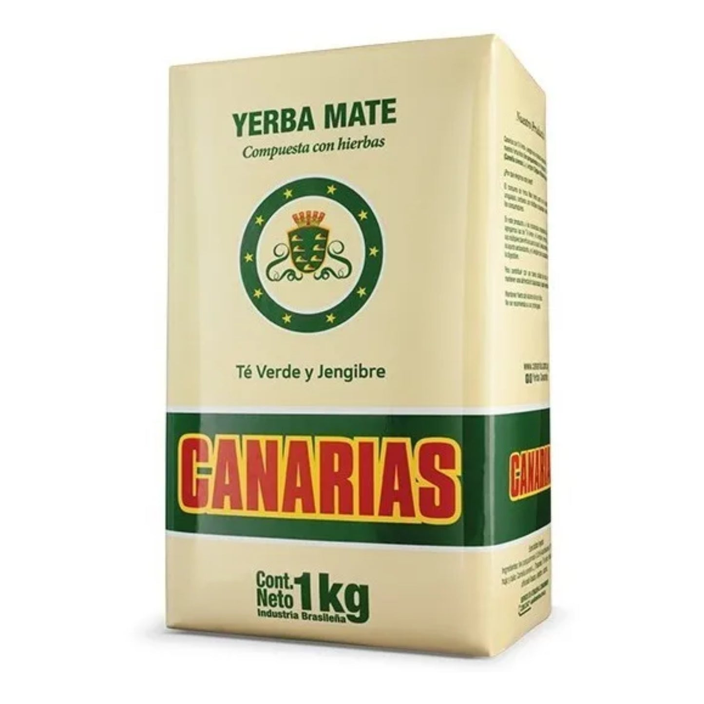 Canarias Yerba Mate with Green Tea and Ginger | Flavored Argentine Mate (1kg)