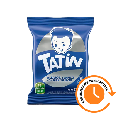 SALE Alfajor Tatín White Chocolate with Dulce de Leche 33 g / 1.1 oz