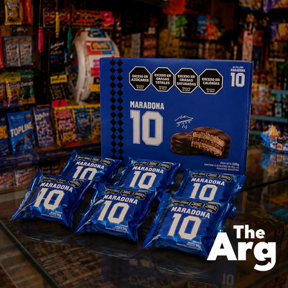 Alfajor Maradona Chocolate Coated with Dulce de Leche Filling | Box of 6 (60g Each)