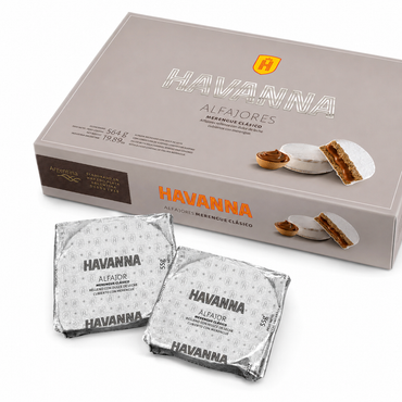 Alfajores Havanna Sugar Coated with Dulce de Leche (box of 12u) 55 g / 1.94 oz