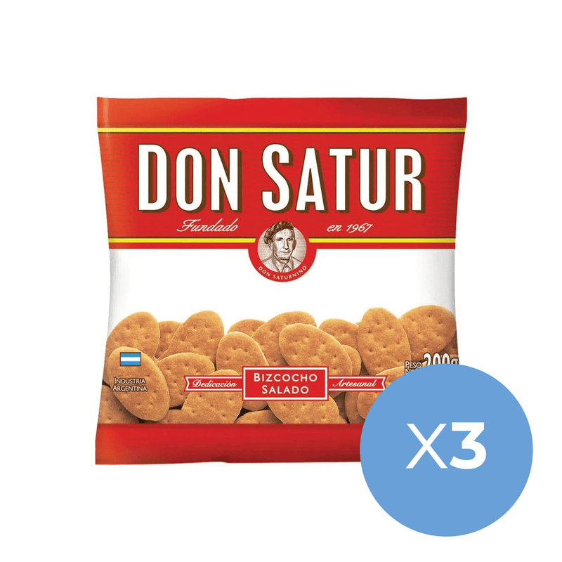 Don Satur Classic Biscuits x3.