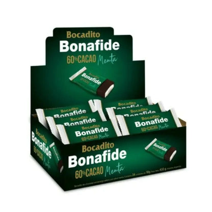 Bonafide Dark Chocolate Mint Bites Display Box | 24 Pieces