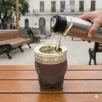 Brown Imperial Original Premium Mate With Alpaca Straw