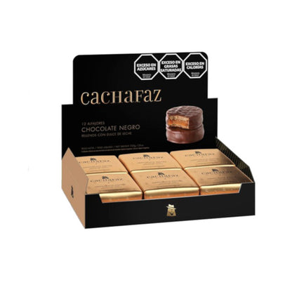 Alfajores "Cachafaz" Dark Chocolate 12u 720g / 1.58lb
