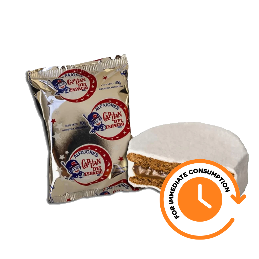 SALE Alfajor Capitán del Espacio White Sugar Coated 40 g / 1.4 oz