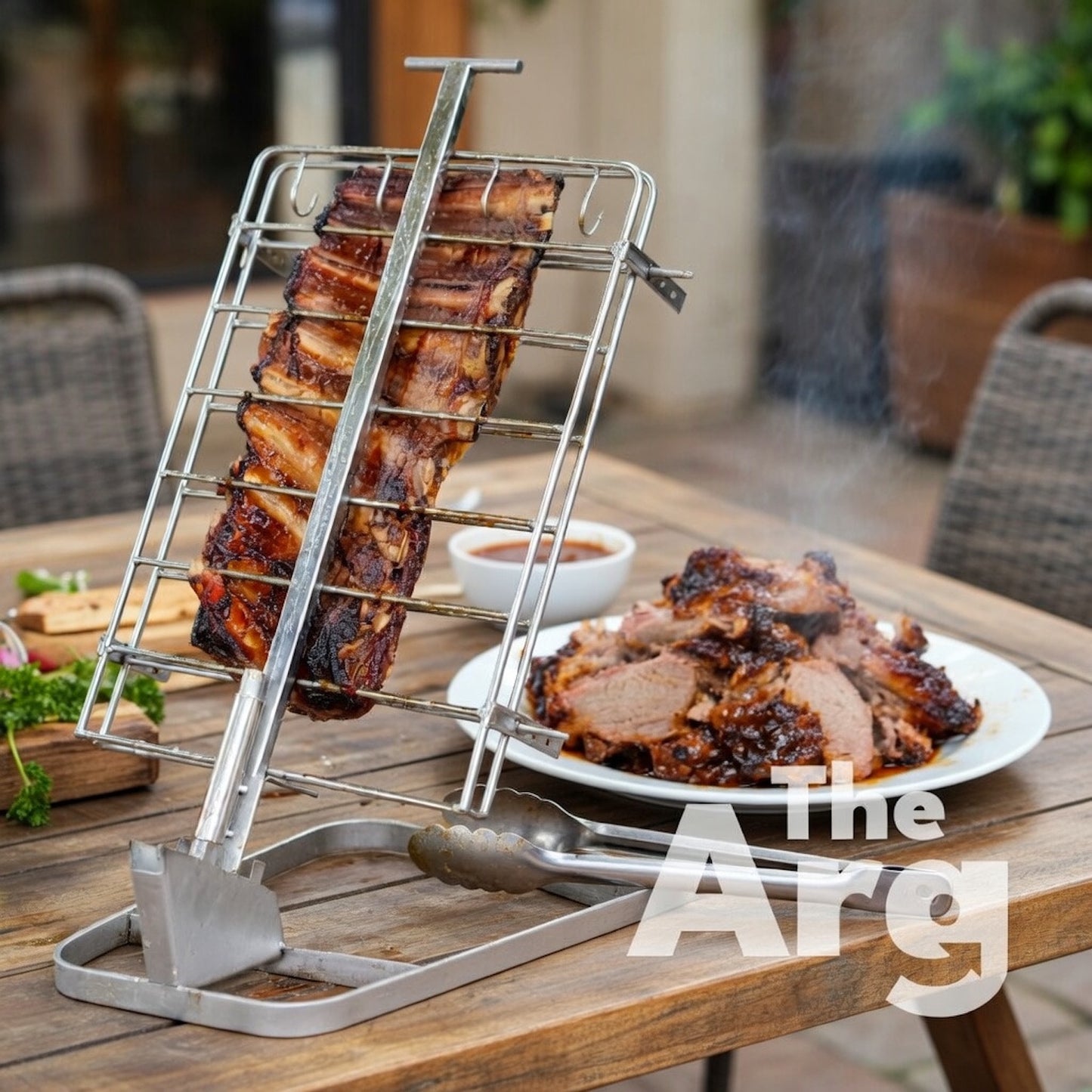 Cross Grill Stake Press Type – Argentine Asado Cross Grill by Todo para el Asador