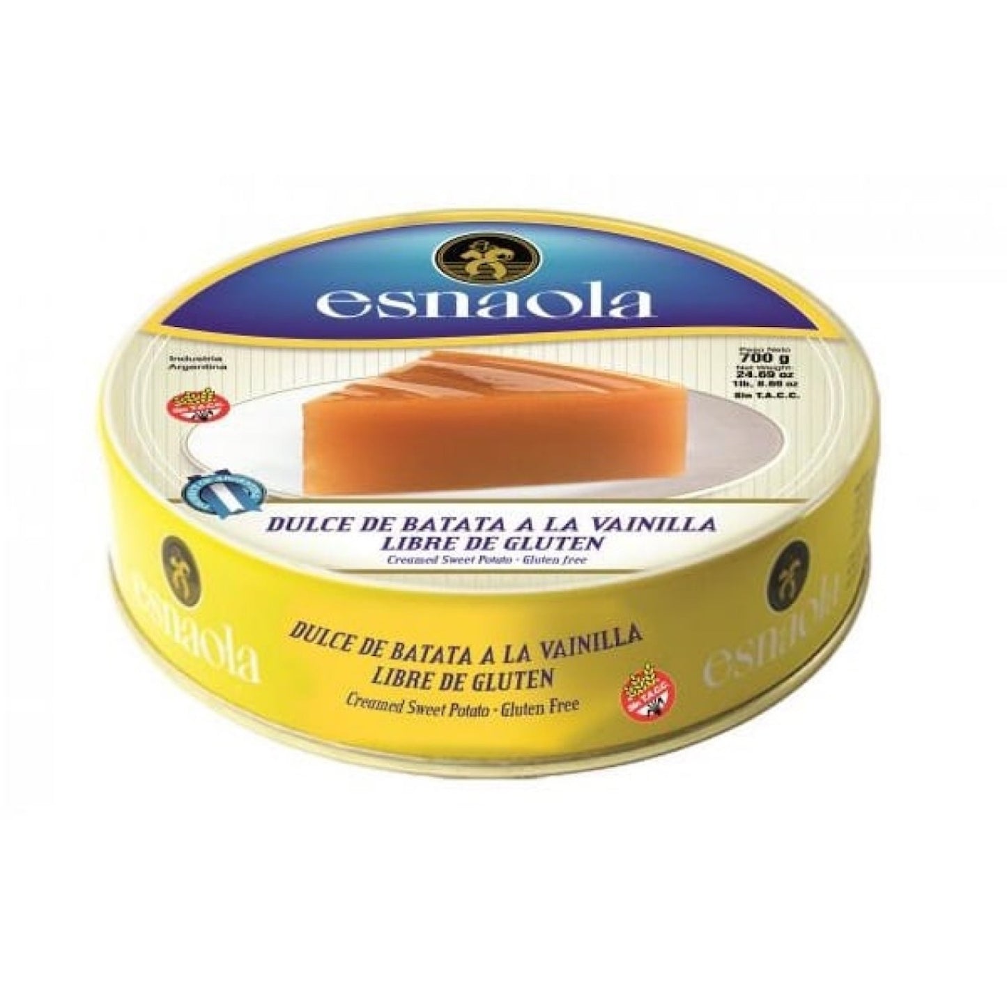 Esnaola Sweet Potato Dessert with Vanilla 700g | Argentine Dulce de Batata Gluten-Free