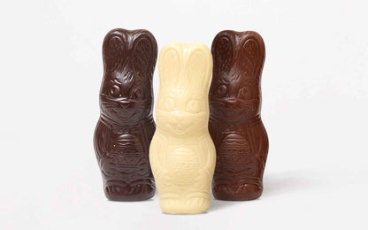 Trio Orejón Chocolate Bunnies by Rapa Nui