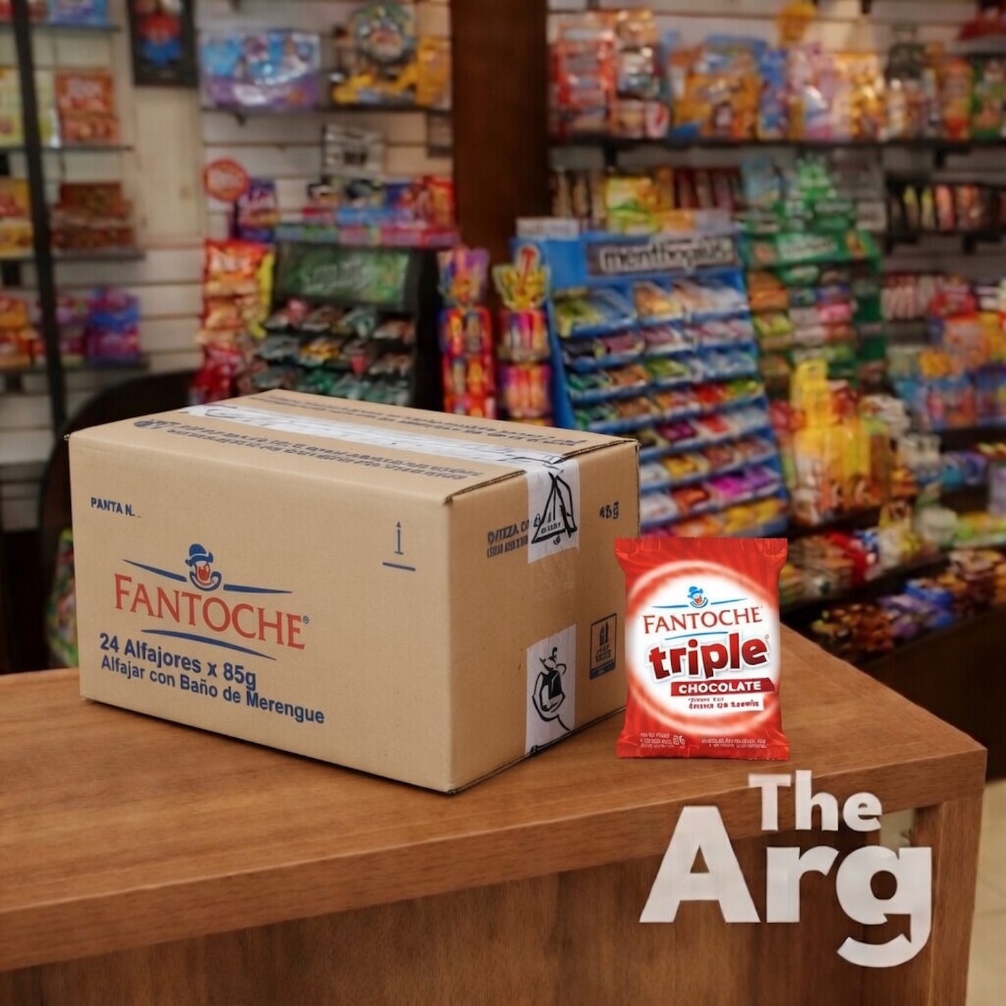 Fantoche Triple Alfajor with Dulce de Leche Box 24 Units 85 g Each