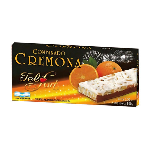 "Felfort Cremona Combination 100g, combining almond cream and chocolate for your Christmas table."