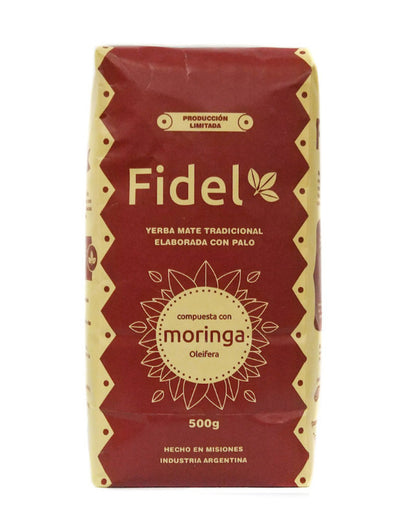 SALE Yerba Mate Fidel Traditional Compuesta with Moringa Oleifera 500 g / 1.1 lb