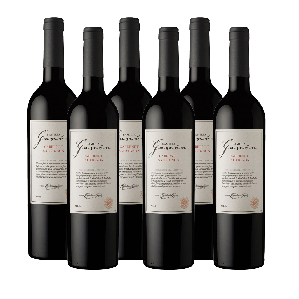 Familia Gascón Cabernet Sauvignon 750 ml (box of 6 bottles)