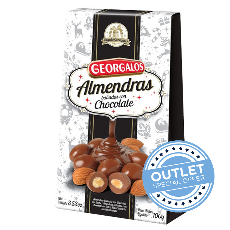 Georgalos Almonds with Milk Chocolate Coating 100 g / 3.53 oz