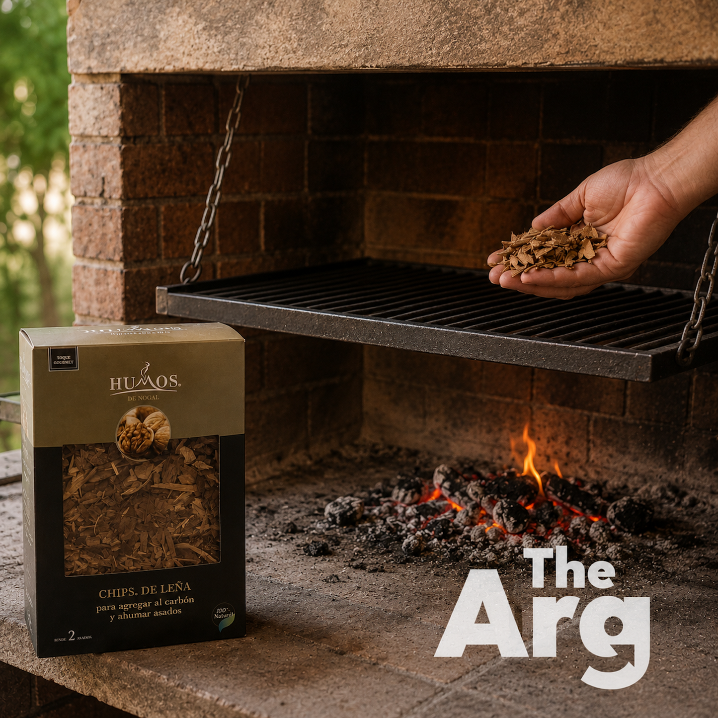 Humos Walnut Smoker Chips 500g | Wood Smoking Chips for BBQ