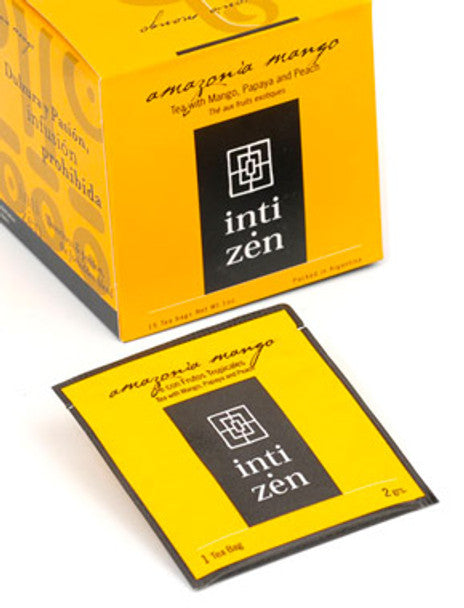 Inti Zen Amazonia Mango - Black Tea, Mango, Papaya & Peach (box of 15