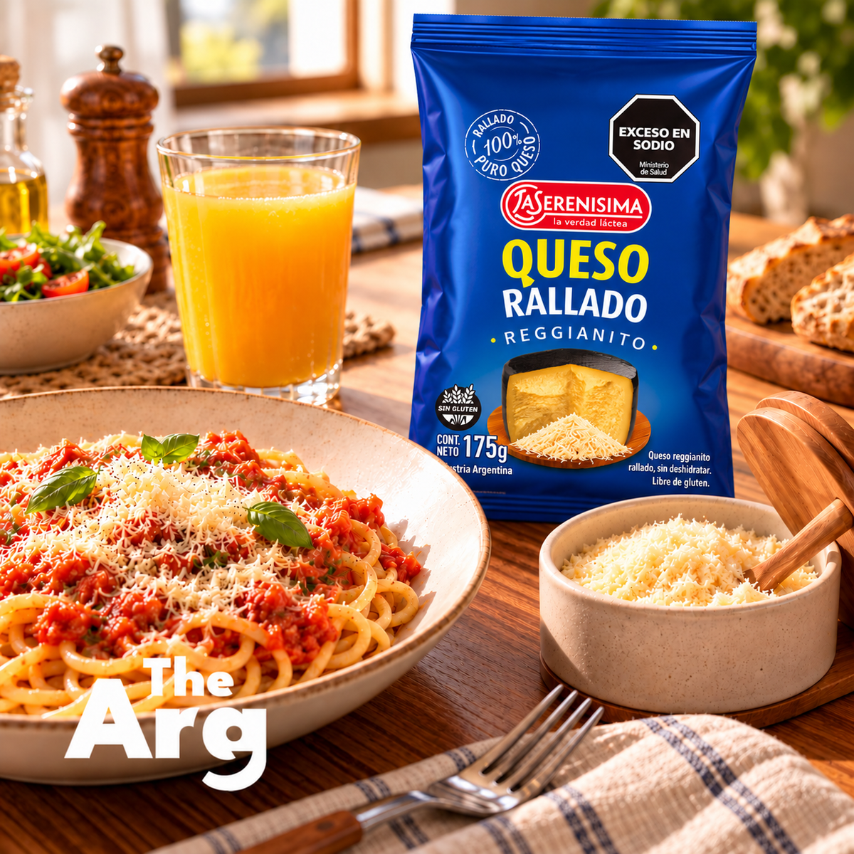 La Serenísima Reggianito Grated Cheese | 175 g