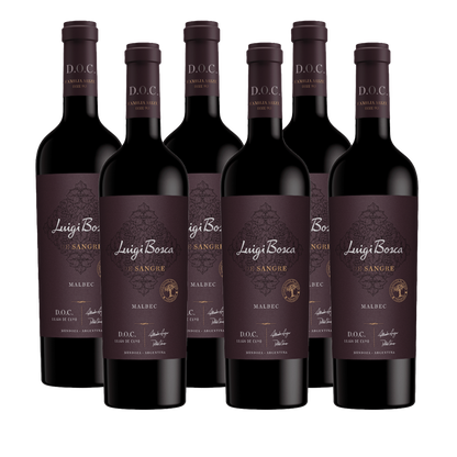 Luigi Bosca de Sangre DOC Malbec 750ml (6 bottles)