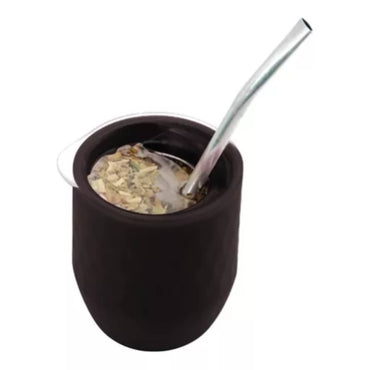 Mate with Spill-Proof Lid and Straw | Argentine Mate Cup Set