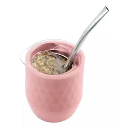 Mate with Spill-Proof Lid and Straw | Argentine Mate Cup Set