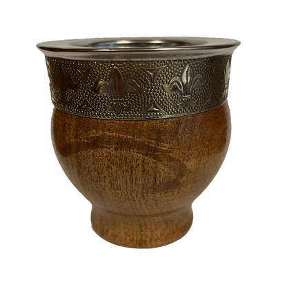 Wooden Imperial Mate Cup - Fleur-de-Lis Design