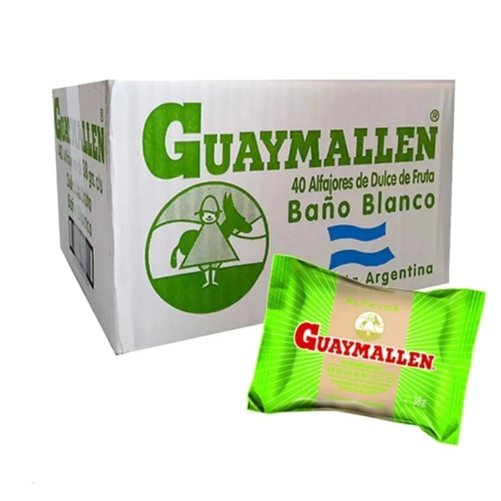 Alfajor Guaymallen Fruit with Quince Filling – Complete Box 40 units x 38 g / 1.34 oz