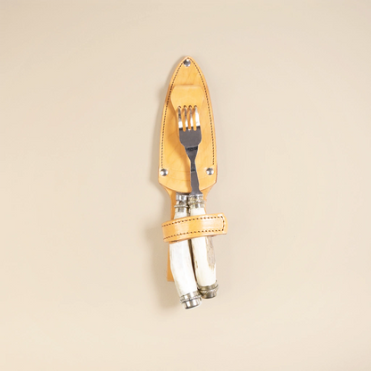 Natural Deer Antler Picnic Set